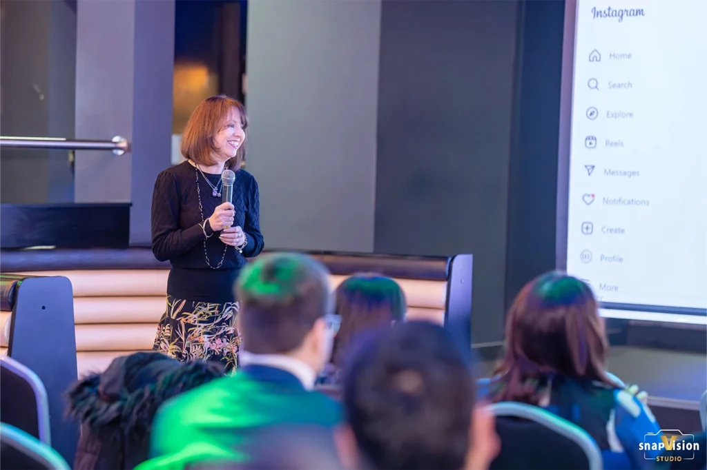 A professional photographer from Snap VisioN Studio recorded the keynote speakers and audience at a corporate event in a London conference hall.